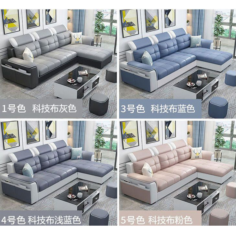 沙发客厅布艺沙发小户型现代简约可拆洗布套高清大图