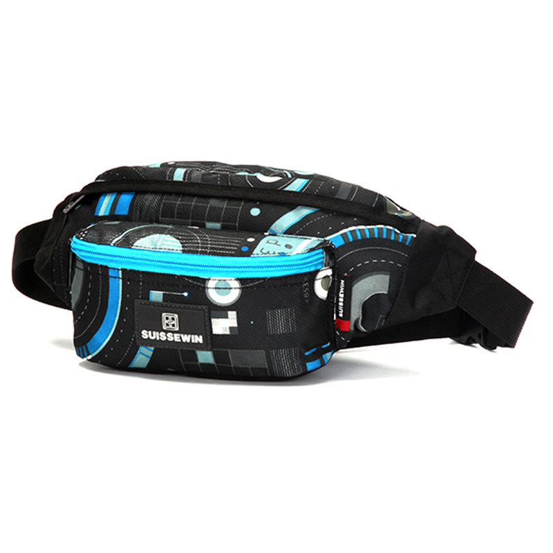 SUISSEWIN瑞世军刀新款胸包时尚潮流腰包斜挎包高清大图