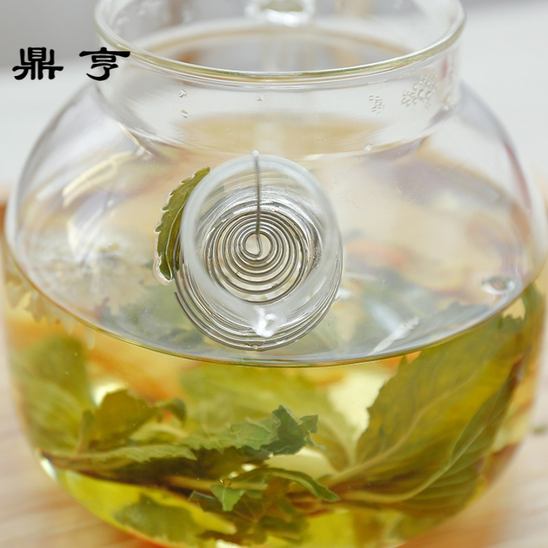 鼎亨水果茶壶套装家用下午茶透明花茶杯简约日式耐热玻璃花茶茶具