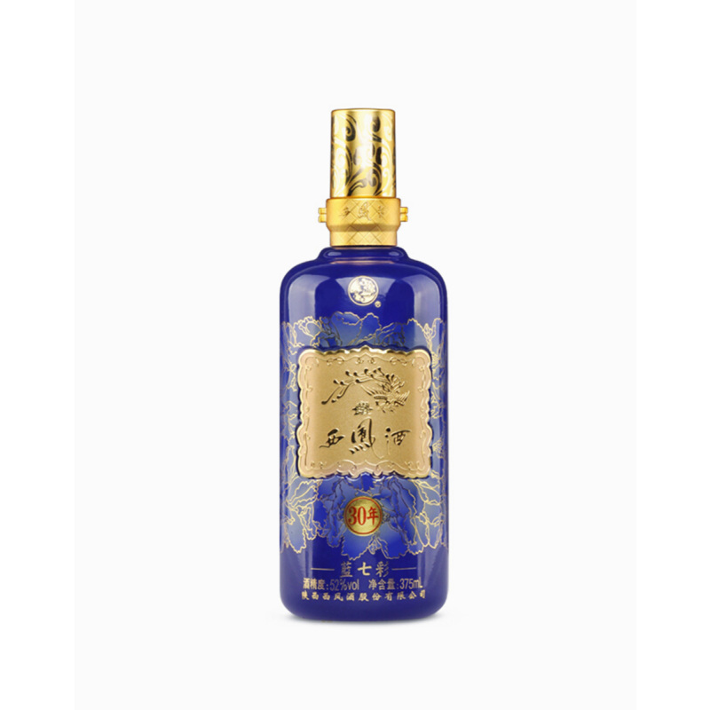 西凤 七彩系列(30年)52度375ml单瓶装凤香型白酒(电商版)