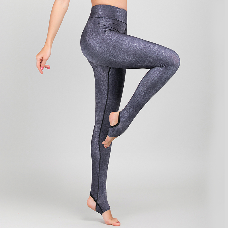 瑜伽裤女紧身高腰提臀踩脚显瘦运动裤弹力紧身裤健身裤踩脚健美裤