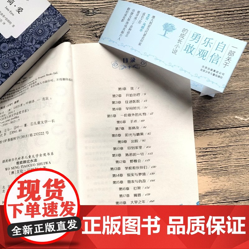 我能跳过水洼正版 艾伦马绍尔著8-12岁儿童成长励志小说摆渡船当代世界儿童文学金奖小学生课外阅读书籍五六年级上册必读课外高清大图