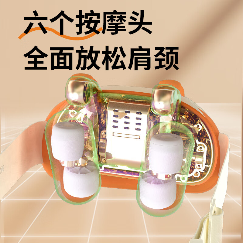 和正按摩器恒温热敷按摩揉捏力道均匀放松肩颈斜方肌HZ-S2高清大图