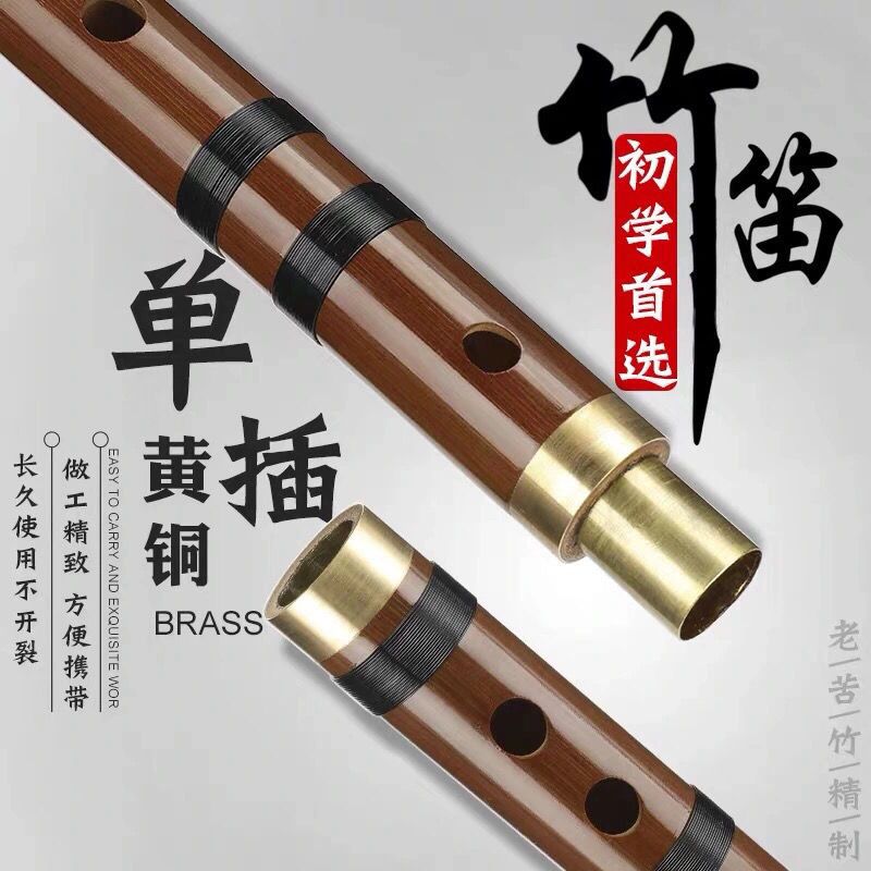 笛子初学神器竹笛成人儿童初学专用零基础入门学笛助吹器笛子吹嘴 米白款吹嘴G调(无笛子)