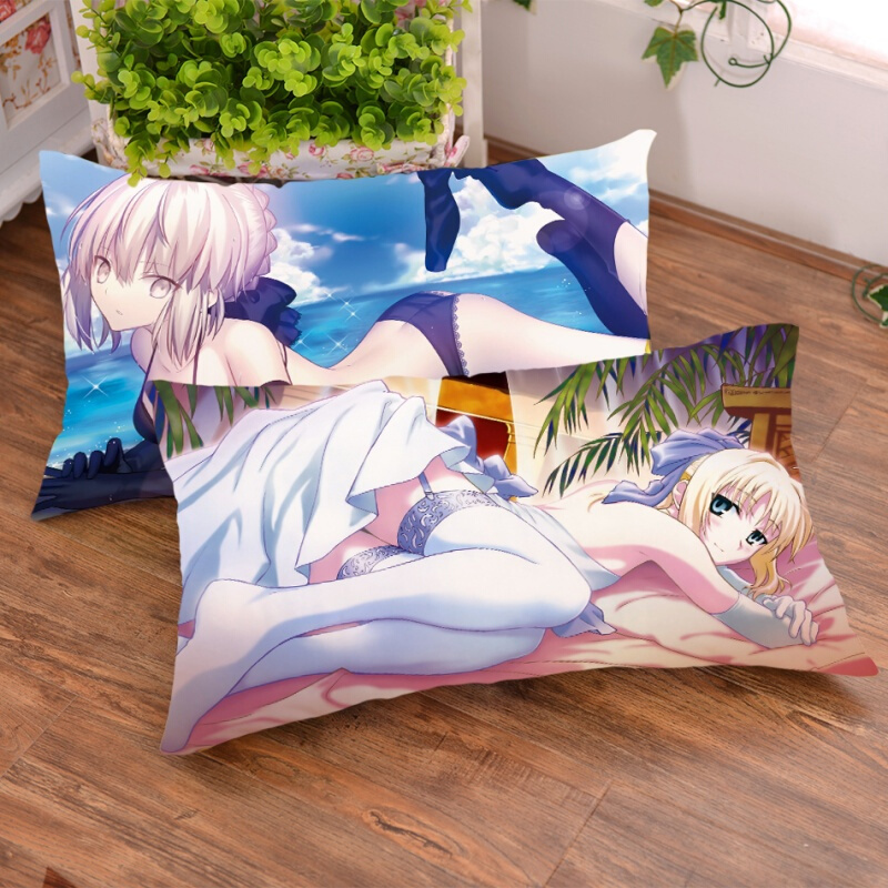 零域动漫抱枕靠枕枕头套二次元周边黑贞德645x70cm双面2wt面料