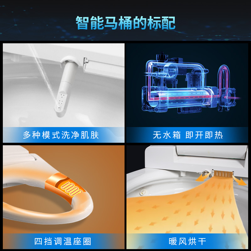 法恩莎(FAENZA) F18智能座便器马桶一体机坐便器恒温速热式自动冲水