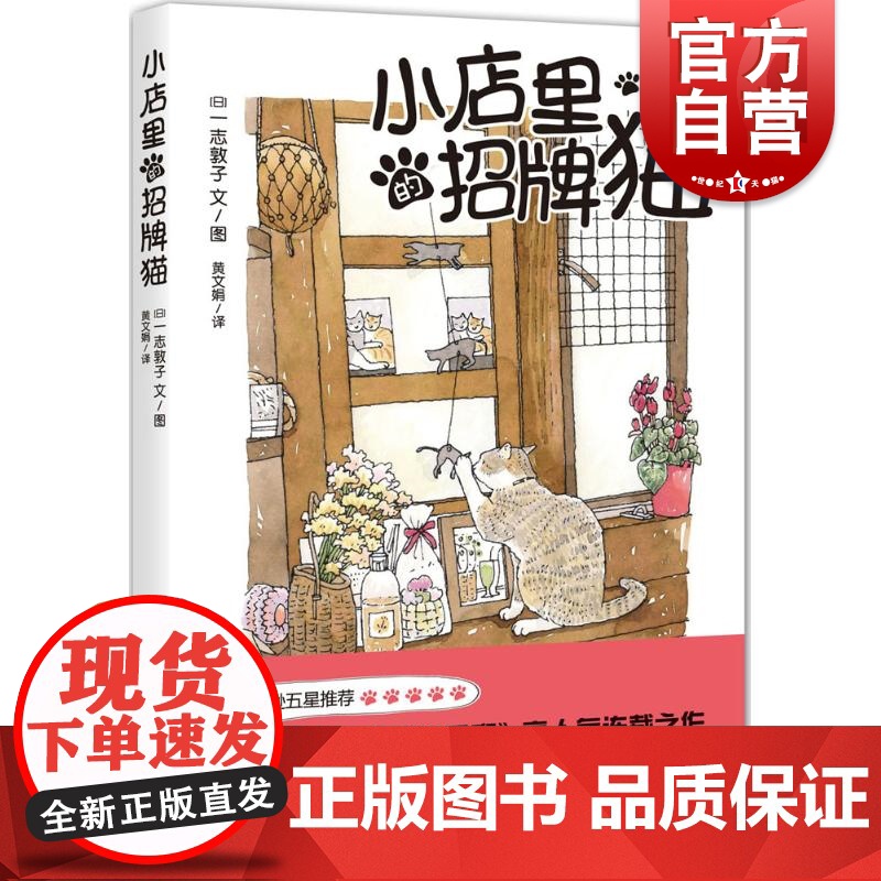 小店里的招牌猫 【日】一志敦子 译者/黄文娟 全彩水彩画美绘本 全世界猫迷五星 养猫咪 正版图书籍 上海译文 世纪出版