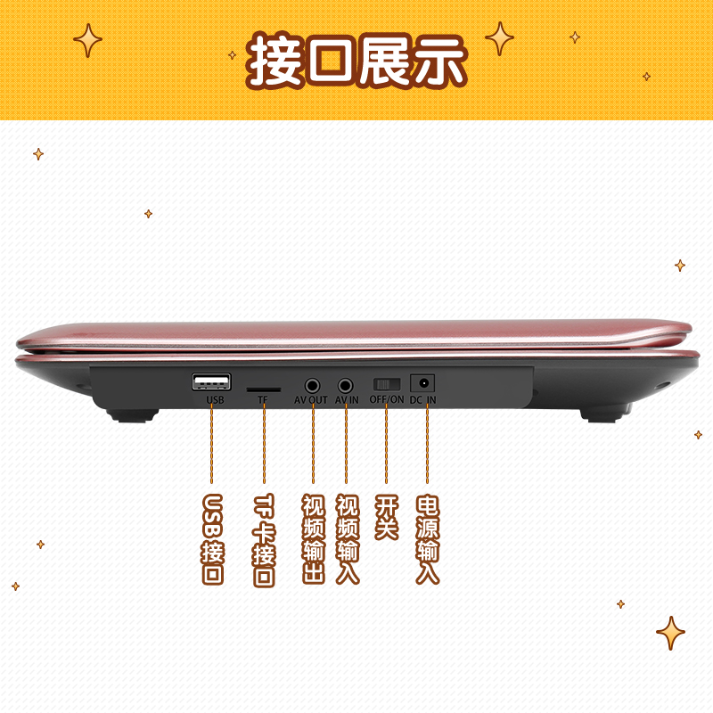 先科(SAST)dvd播放机便携式 DVD影碟机cd机便携式移动电视 USB光盘播放器 标配+16GU盘高清大图