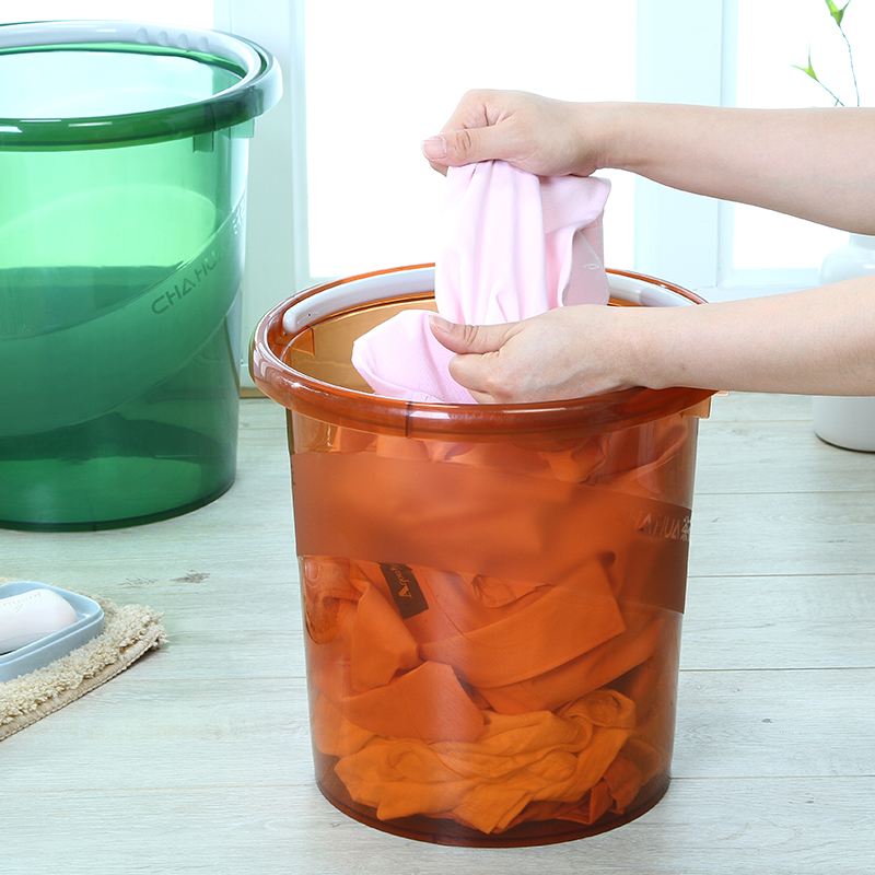 茶花 0249 水桶巧提手宽边塑料桶11L (单位:个)