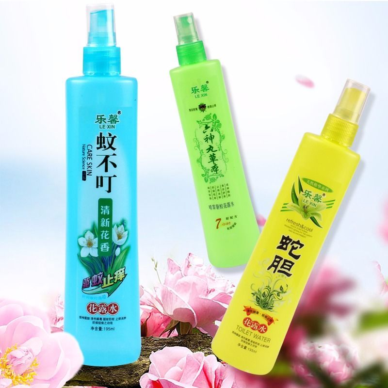大瓶195ml/ 5款任选 蚊不叮花露 金银花清凉香型 舒爽祛痱止痒