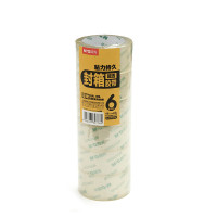 晨光（M&G）透明胶带 快递打包封箱胶带 不易断裂大胶带 48mm*60y AJD97338 6卷/筒