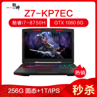 神舟战神 Z7-KP7EC 15.6英寸吃鸡游戏本学生笔记本电脑(I7-8750H 16G 1TB+256GB SSD GTX1060 6G独显 WIN10 IPS)