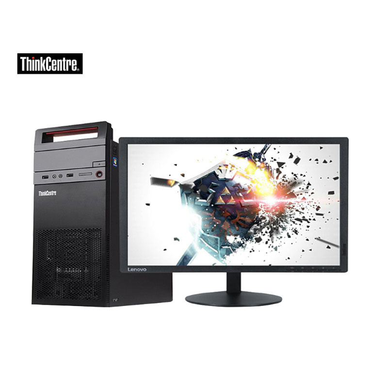 联想ThinkCentre E74 08CD 商用台式电脑 21.5寸(六代I3-6100 4G 500G 2G独显)
