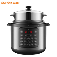 苏泊尔(SUPOR)电压力锅8L大容量高压锅压力锅家用煮多用锅双层蒸屉大面板24小时预约一键排压单内胆SY-80YC17
