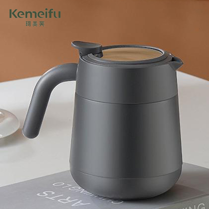 珂美芙 便携保温壶 灰色800ml 个高清大图