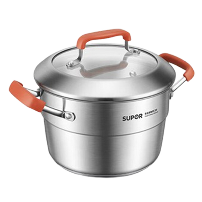 苏泊尔汤锅20cm蒸煮锅家用辅食锅大容量燃气灶电磁炉通用ST20CC1