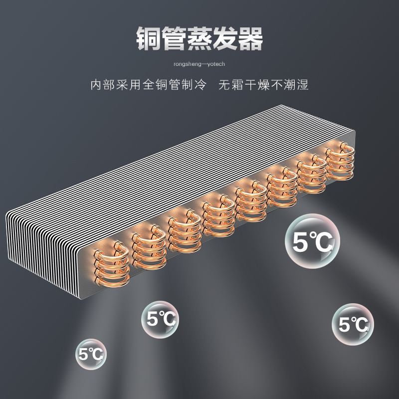 友田(YOUTIAN)LC-150N商用展示柜 150升大容量立式无灯箱时尚展示柜 超市酒吧餐饮便利店饮料啤酒风冷保鲜柜