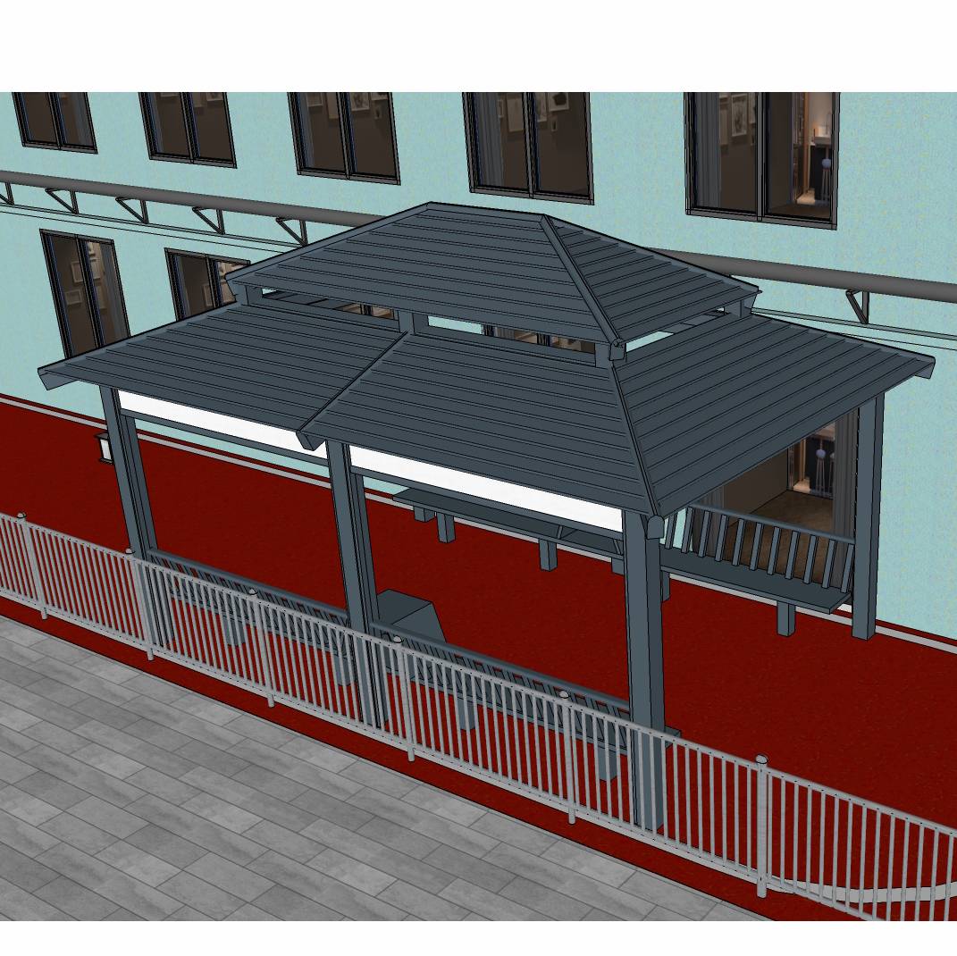 围一 户外凉亭 WY-69 平方米高清大图