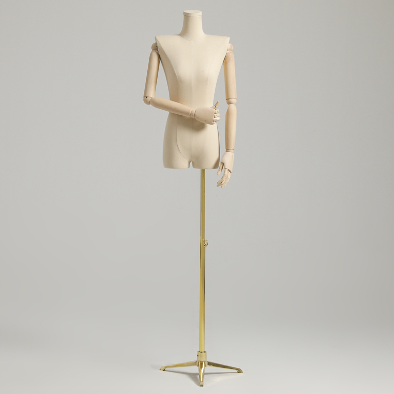 女模特道具女服装店韩版平肩人体橱窗拍照展示架婚纱半身模特架子视频