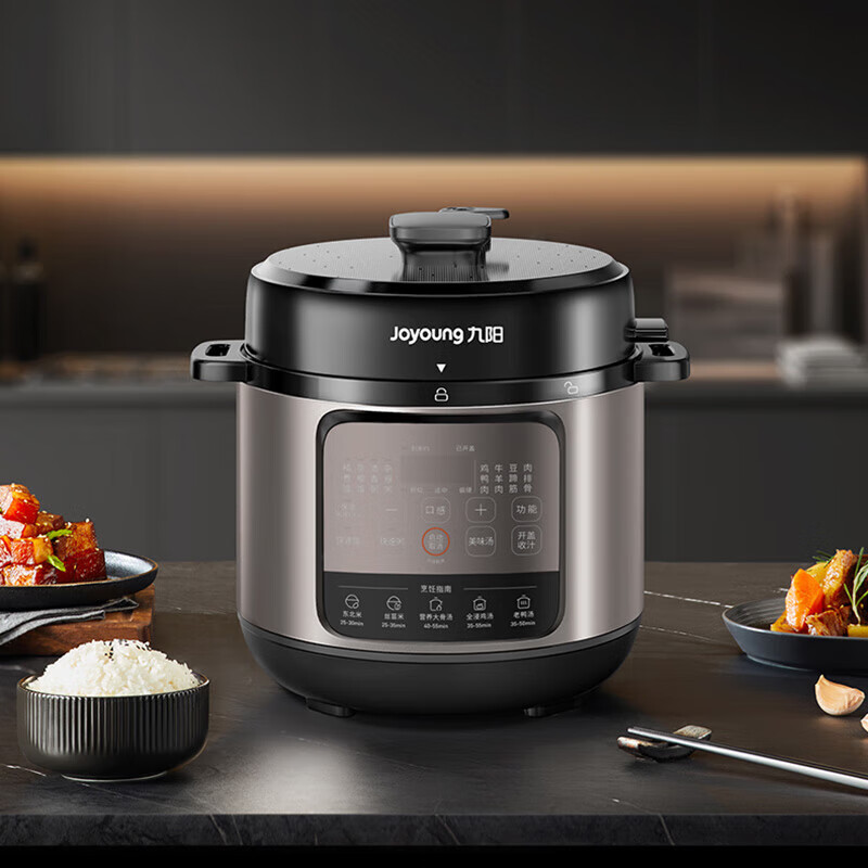 九阳 Y-50H108 电压力煲5L 摩卡棕高清大图