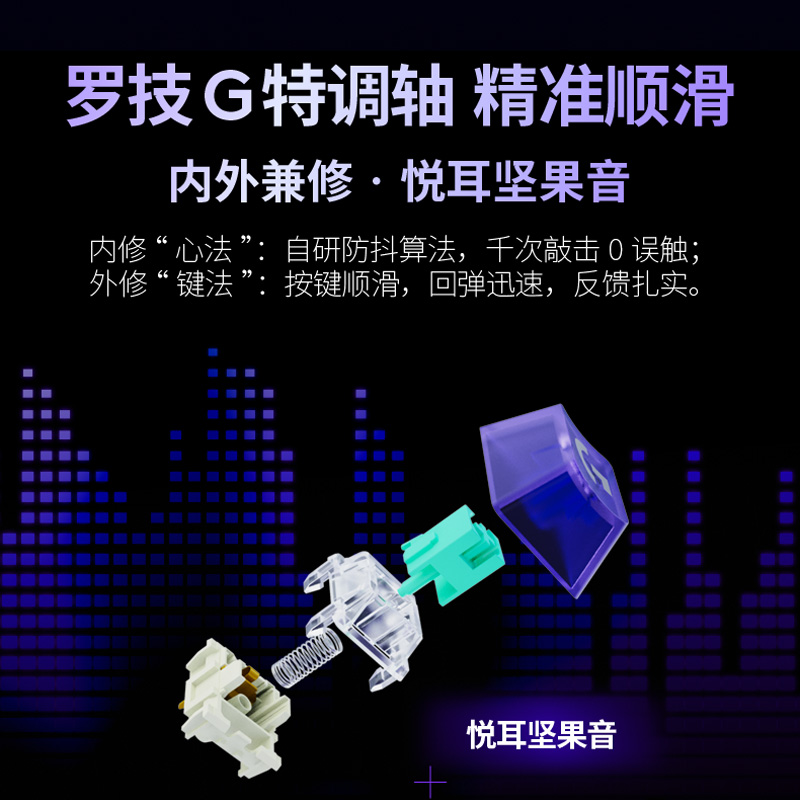 罗技G 闪逸龙G316X8K客制化游戏键盘98配列定制联名款电竞有线高清大图