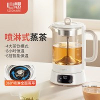 心想养生壶 1L大容量 小米有品生态链精选推荐 花茶壶 电热水壶 煮茶壶器 智能家用烧水壶保温高硼硅玻璃泡茶壶