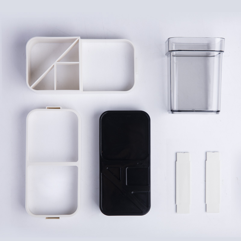 美帮汇创意牙刷架套装情侣牙膏牙刷筒漱口杯洗漱套装浴室收纳置物高清大图