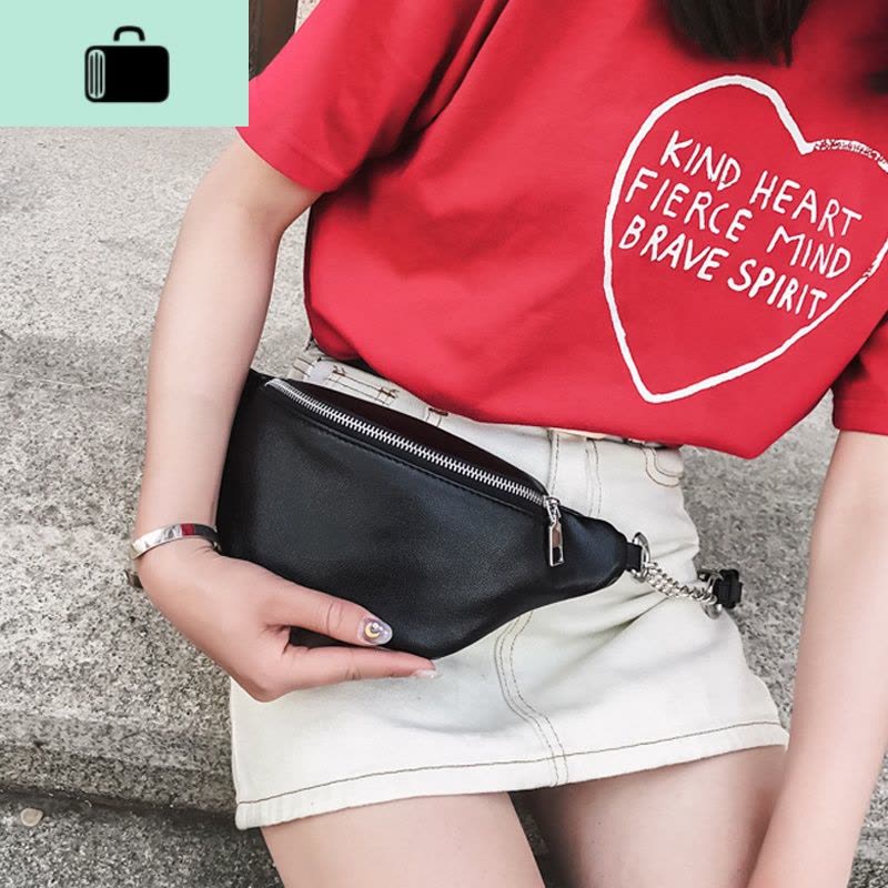 胸包女2020新款潮韩版单肩斜挎迷你腰包ins街拍运动百搭蹦迪包包NEW LAKE女斜挎包图片