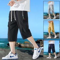 狮臣SHICHEN 2023年夏季新款男士七分裤宽松百搭男时尚休闲裤男休闲七分裤男装