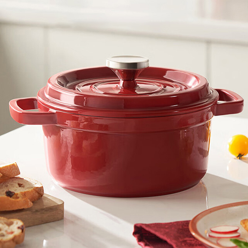 苏泊尔 ET22MF01-R 铸铁珐琅锅 2.8L(台)酒红色高清大图