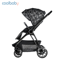 coolbaby婴儿推车 高景观婴儿车可坐可躺双向轻便宝宝儿童手推车