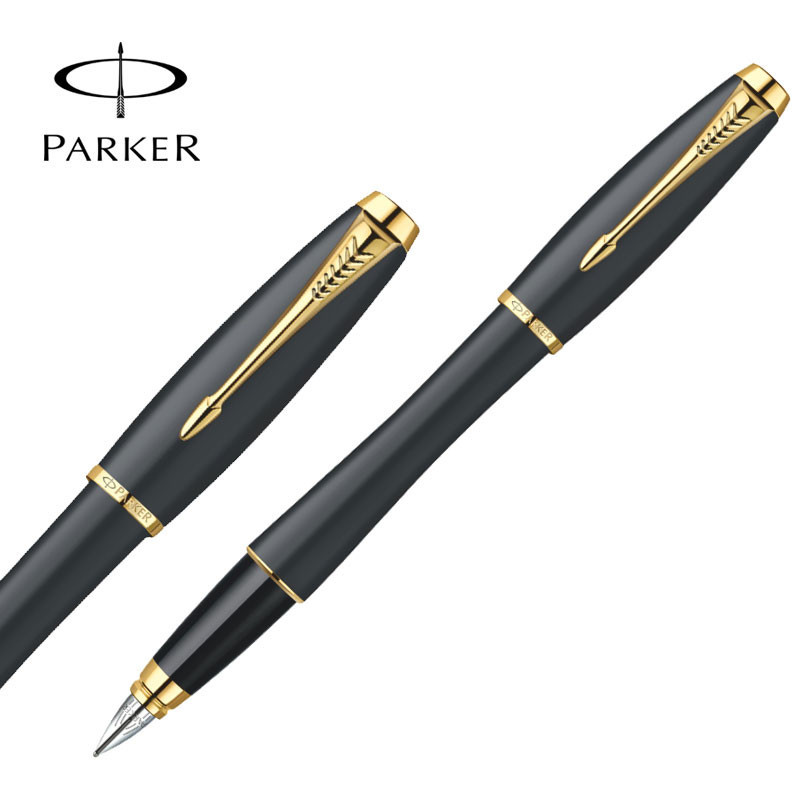 派克(PARKER) 0.5mm 都市磨砂黑杆金夹墨水笔 都市系列(单位:支)