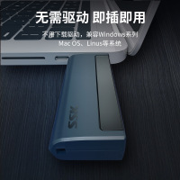 SSK飚王USB3.0高速读卡器SCRM401 SD+TF+CF支持相机手机存储卡内存卡工控机CF卡