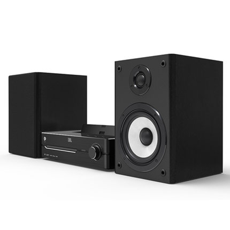 JBL MS712 音响 音箱 迷你音响 CD机DVD机蓝牙音响 迷你组合音响 桌面音响 闹钟USB 2.0声道 黑色