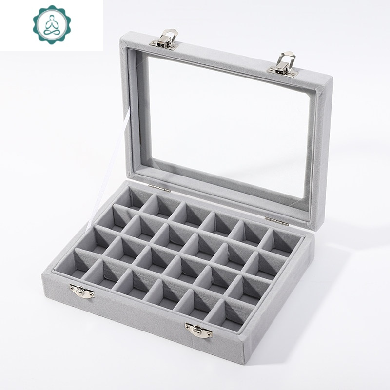 首饰盒耳环收纳盒简约大容量项链耳钉戒指放饰品饰品盒