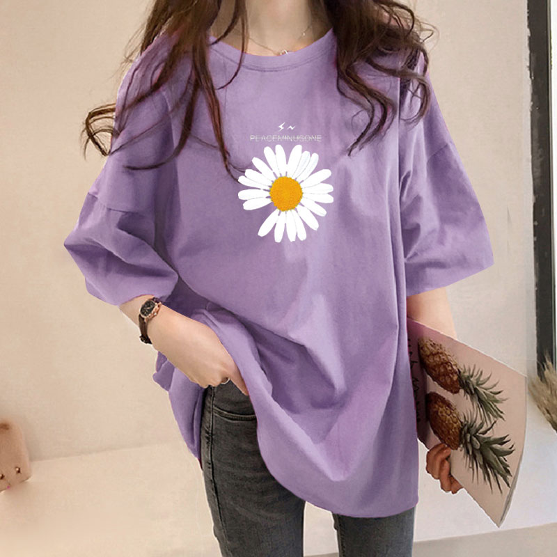 小雏菊短袖t恤女宽松学生2020年夏季新款网红半袖上衣服ins潮参数