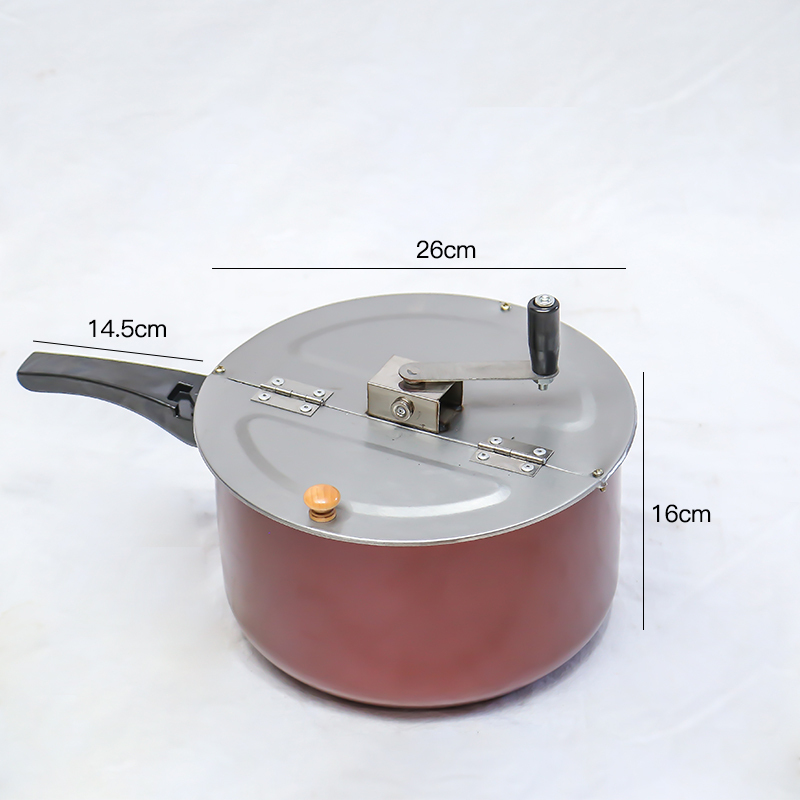 手摇爆米花锅视频介绍_商用爆米花机古达摆摊家用燃气电动手摇爆玉