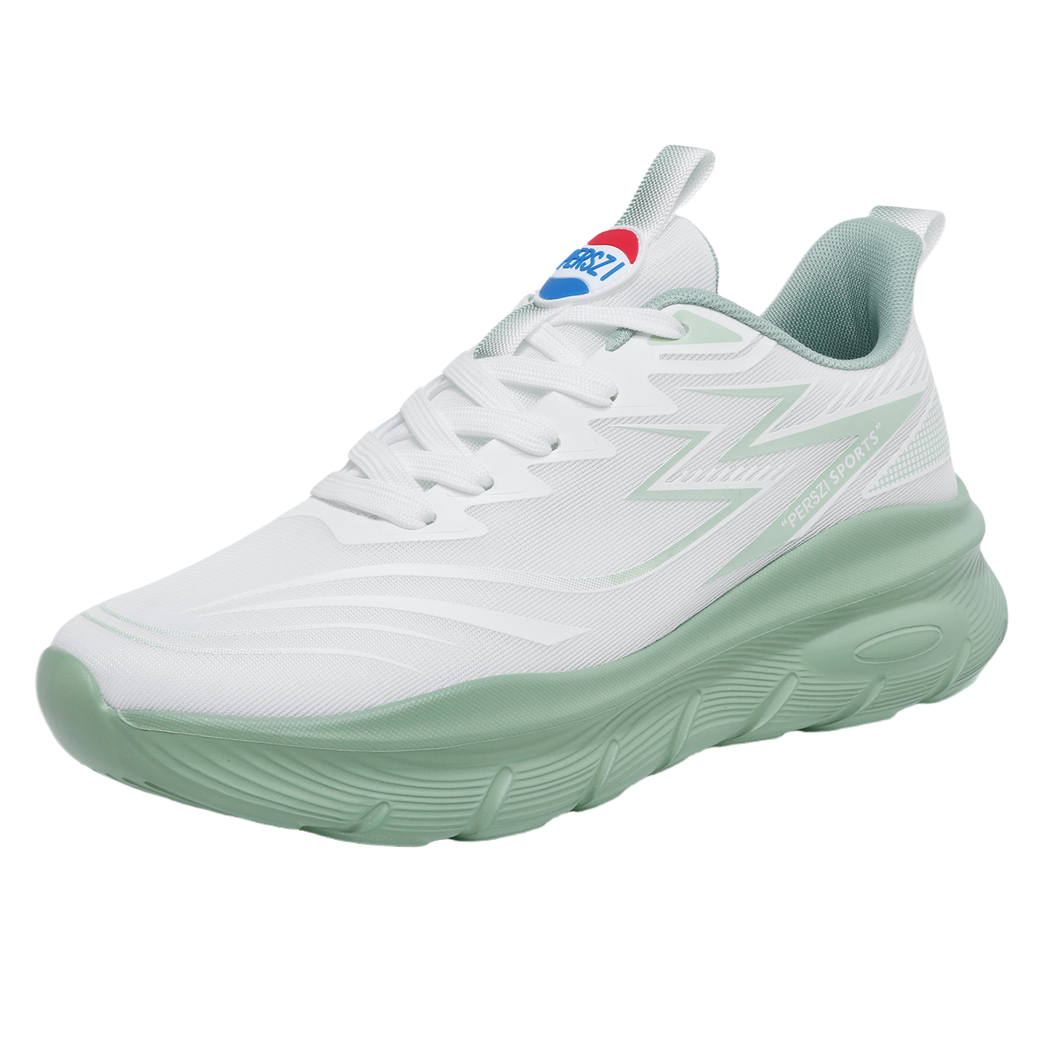 白水母 2025春季运动鞋马拉松缓震跑步鞋网面透气超轻休闲时尚跑鞋高清大图