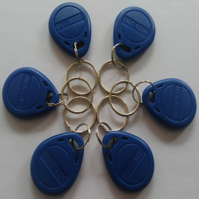 id蓝色扣卡电梯卡id钥匙扣卡物业门禁考勤ic智能卡梯控2号3号白卡彩卡