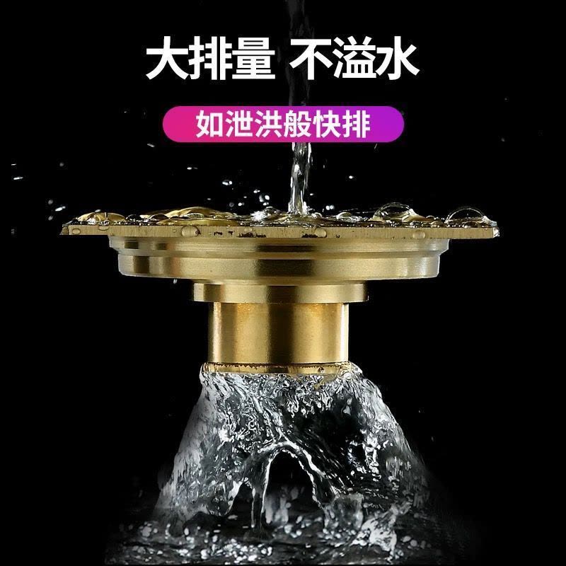 地漏 洗衣机卫生间专用304加厚不锈钢淋浴房下水道防臭防虫图片