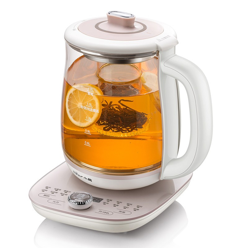 养生壶燕窝炖盅红茶水果茶煮茶器电热水壶烧水壶1.8L玻璃花茶壶
