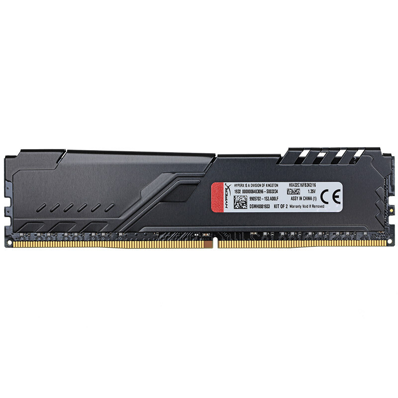 金士顿 DDR4 3200 16GB(8G×2)套装 台式机内存条 Fury雷电系列