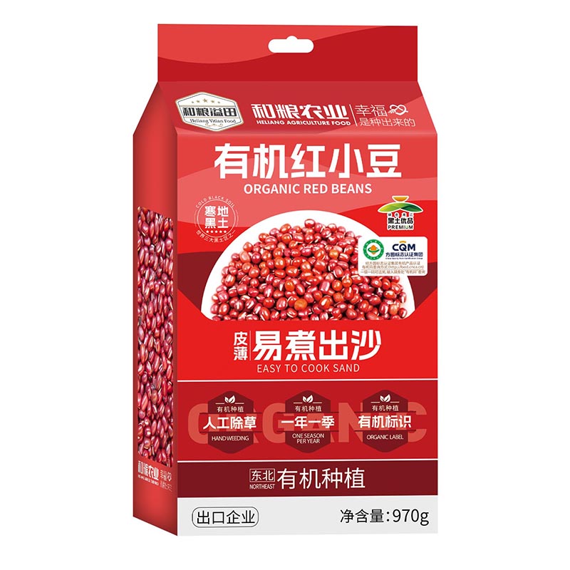 [和粮溢田]有机杂粮红小豆黄小米农家新豆新米黄豆小豆五谷杂粮高清大图