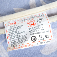 彩虹(RAINBOW)电热毯双人电褥子(2.0*1.8米)加大三人加厚双控双温电热褥 安全保护电褥毯除湿排潮花色随机
