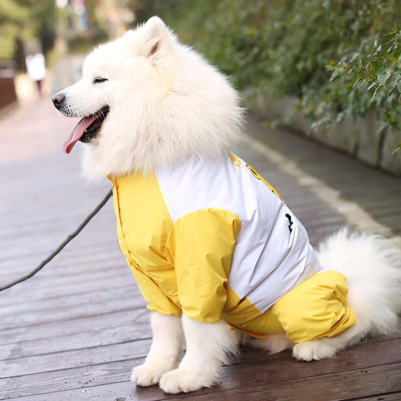 施仕 Shishi 宠物服饰大狗狗雨衣金毛萨摩耶拉布拉多中型大型犬四脚全包防水宠物雨披 价格图片品牌报价 苏宁易购优宠宠物用品专营店