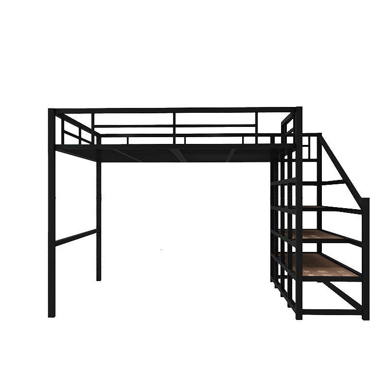 森美人北欧铁艺双人床简约现代高架床宿舍公寓小户型多功能上下铺高低