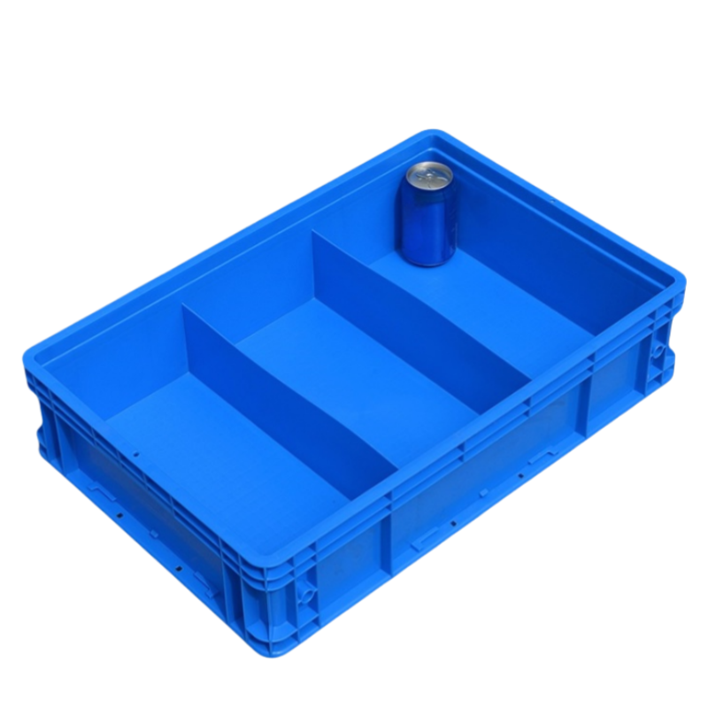 义尊 蓝色周转箱 三格 个高清大图