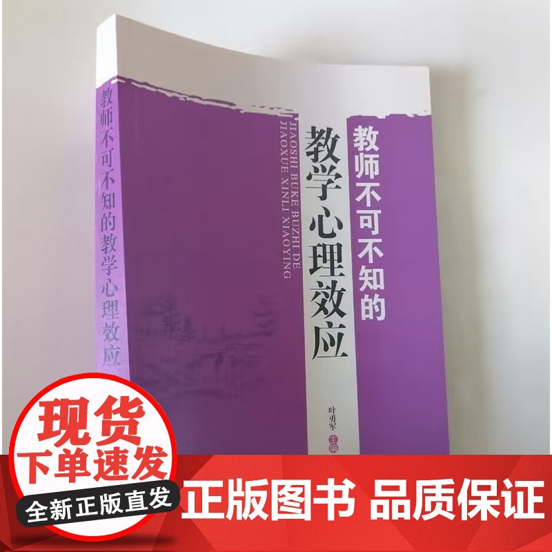 教师不可不知的教学心理效应 课堂教学心理学 了解学生才能教好学生 中小学教师课堂教学用书高清大图