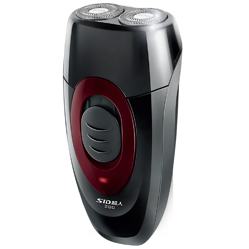 超人sid电动剃须刀充电式男士刮胡刀胡须刀旋转式双刀头便携式刮胡刀