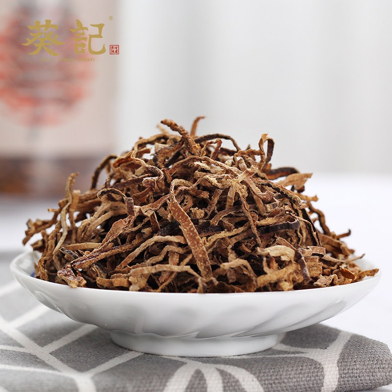 葵记 陈皮丝新会陈皮3年老陈皮丝大红皮100克/罐